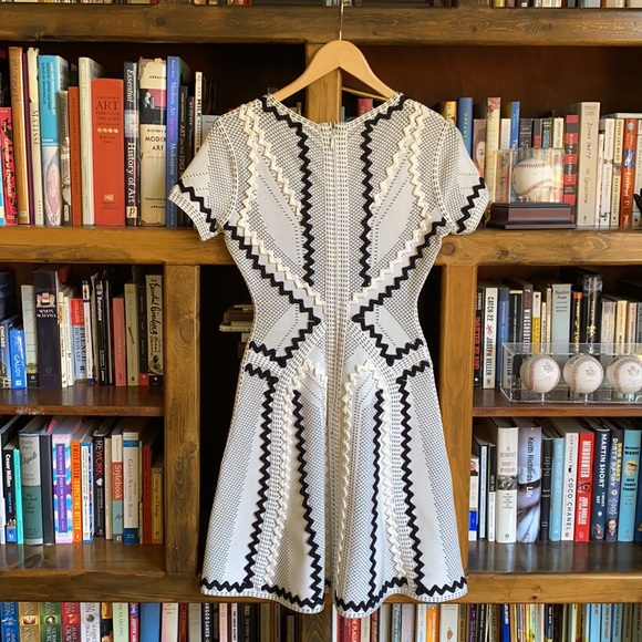 😎 Herve Leger Knit Fit and Flare Dress 😎 - Picture 4 of 14